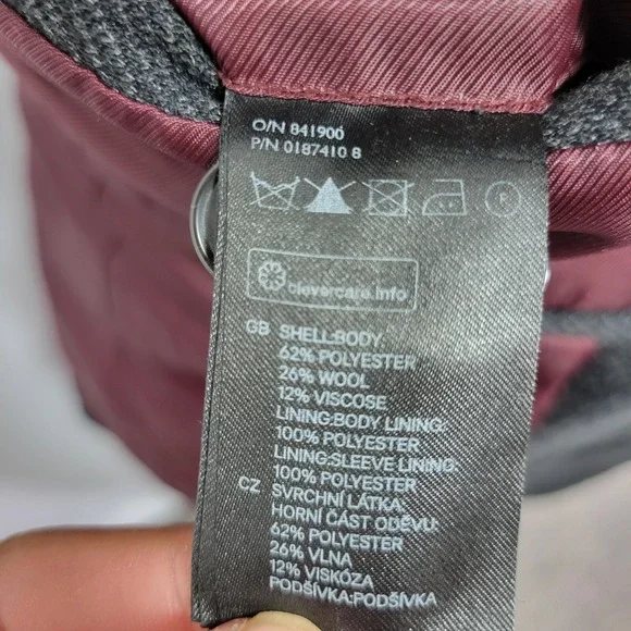 H&M Men's Sport Coat Blazer Two Button Flannel Poly Wool Blend Brown‎ 38R